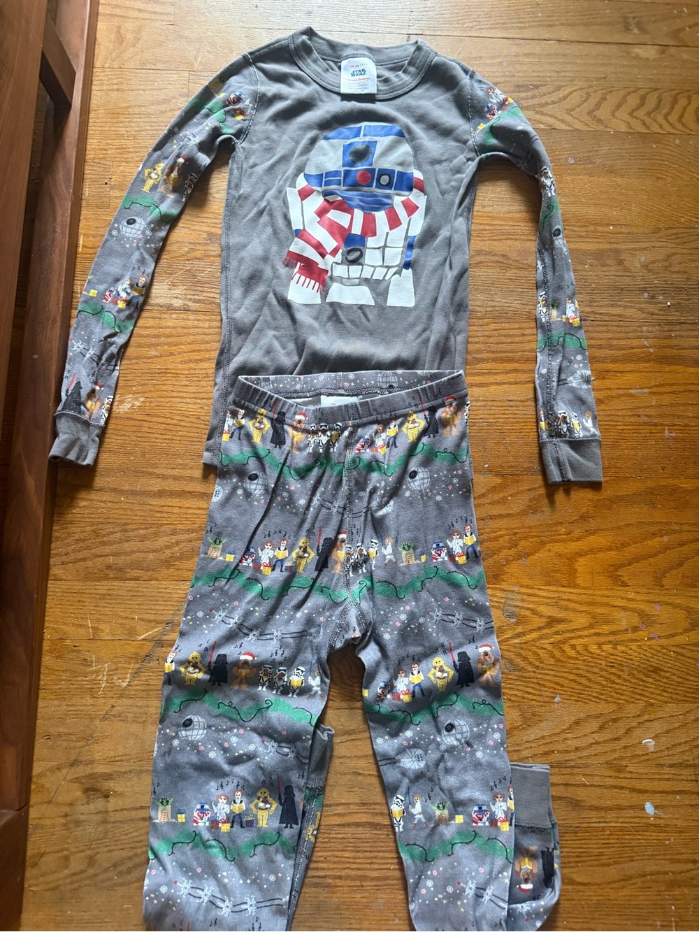 Hanna Andersson Star Wars Christmas Carolers Long John Pajamas Size 8/130
